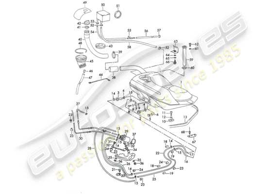 a part diagram from the Porsche 911 parts catalogue