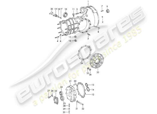 a part diagram from the Porsche 911 (1971) parts catalogue