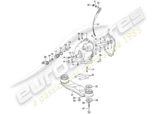 a part diagram from the Porsche 911 parts catalogue