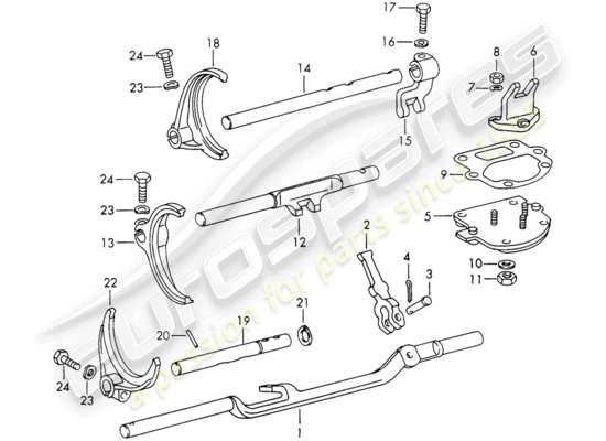 a part diagram from the Porsche 911 parts catalogue