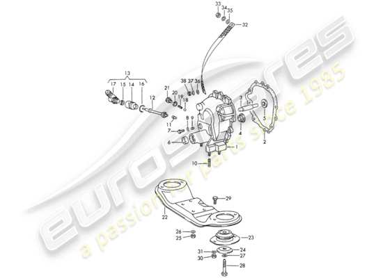 a part diagram from the Porsche 911 parts catalogue