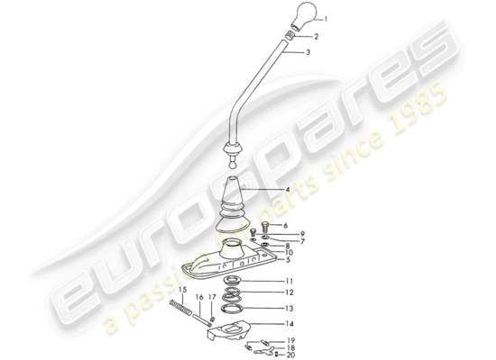 a part diagram from the Porsche 911 parts catalogue