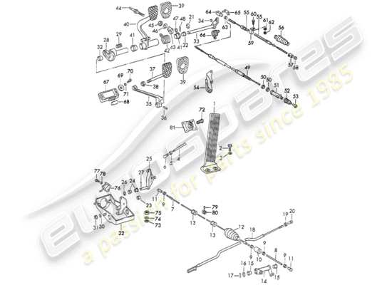 a part diagram from the Porsche 911 parts catalogue