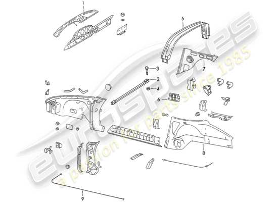 a part diagram from the Porsche 911 parts catalogue