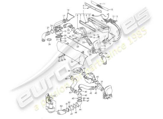 a part diagram from the Porsche 911 parts catalogue