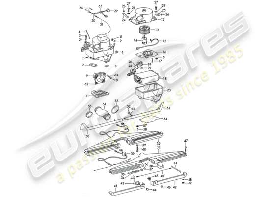 a part diagram from the Porsche 911 parts catalogue