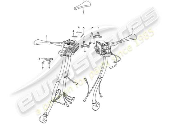 a part diagram from the Porsche 911 parts catalogue