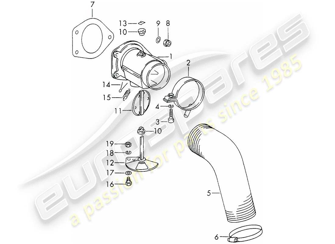 Porsche 911 (1972) HEATING AIR SUPPLY - - - - D - MJ 1970>> Part Diagram