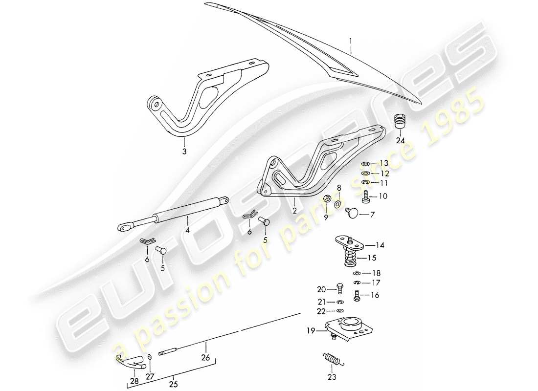 Porsche 911 (1972) COVER Part Diagram