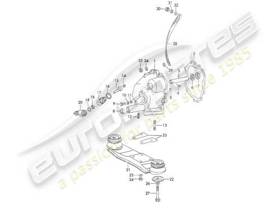 a part diagram from the Porsche 911 parts catalogue