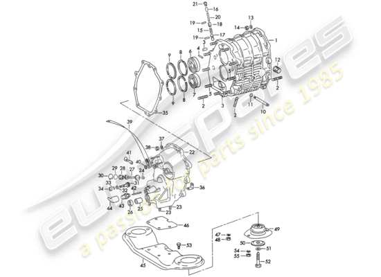 a part diagram from the Porsche 911 (1972) parts catalogue