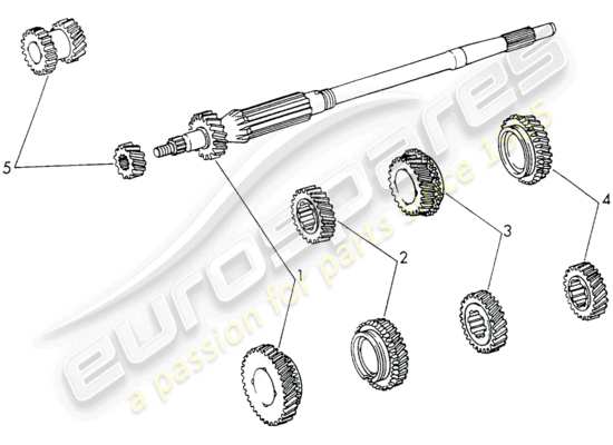 a part diagram from the Porsche 911 parts catalogue