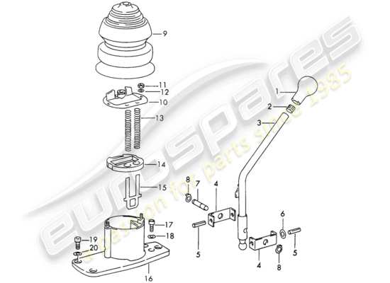 a part diagram from the Porsche 911 parts catalogue