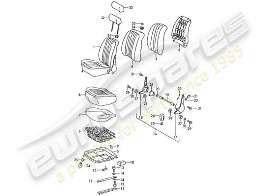 a part diagram from the Porsche 911 parts catalogue