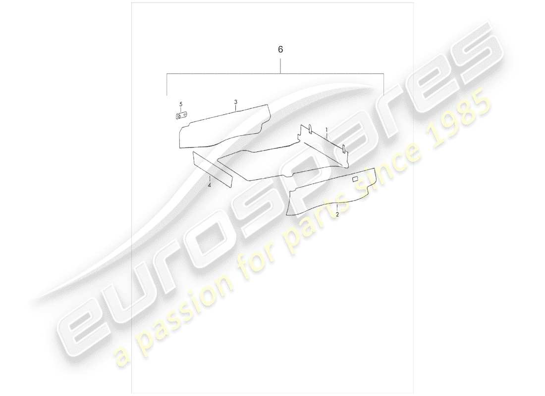 Porsche 911 (1973) INTERIOR EQUIPMENT Part Diagram