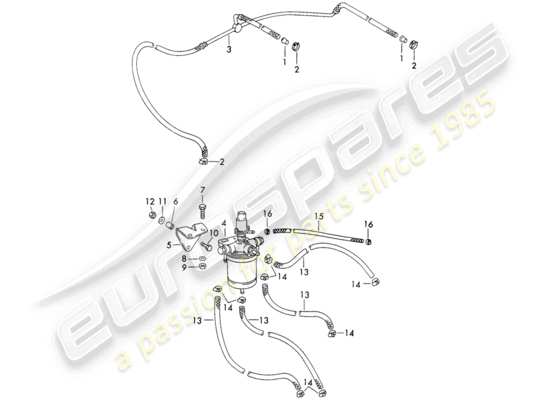 a part diagram from the Porsche 911 (1973) parts catalogue