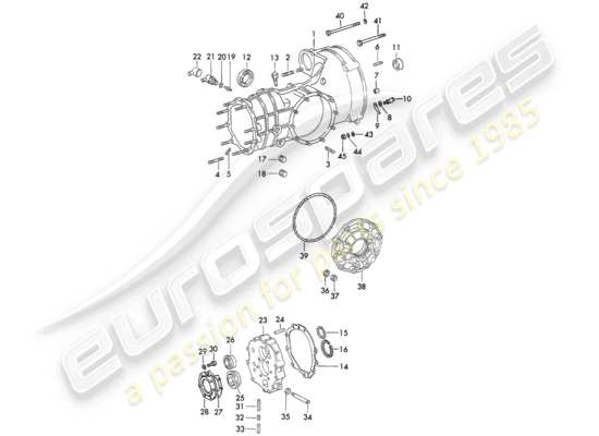 a part diagram from the Porsche 911 (1973) parts catalogue