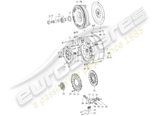 a part diagram from the Porsche 911 (1973) parts catalogue