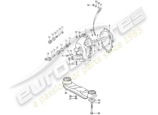 a part diagram from the Porsche 911 parts catalogue