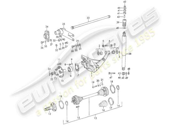 a part diagram from the Porsche 911 (1973) parts catalogue