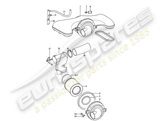 a part diagram from the Porsche 911 parts catalogue