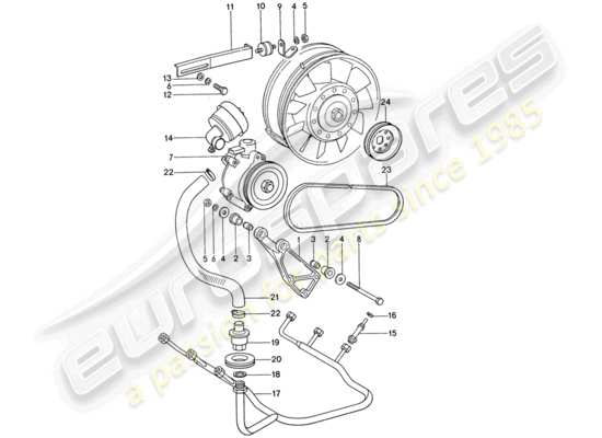 a part diagram from the Porsche 911 (1974) parts catalogue