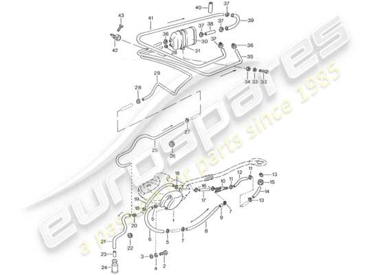 a part diagram from the Porsche 911 parts catalogue