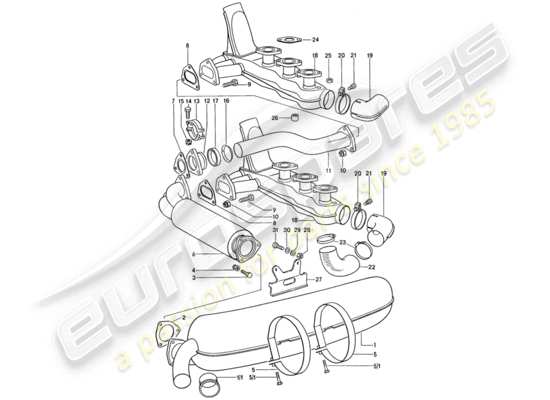 a part diagram from the Porsche 911 parts catalogue