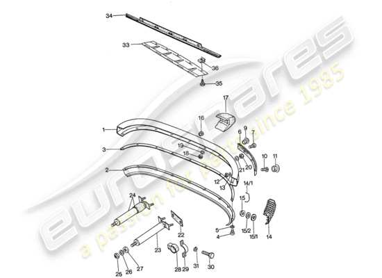 a part diagram from the Porsche 911 parts catalogue