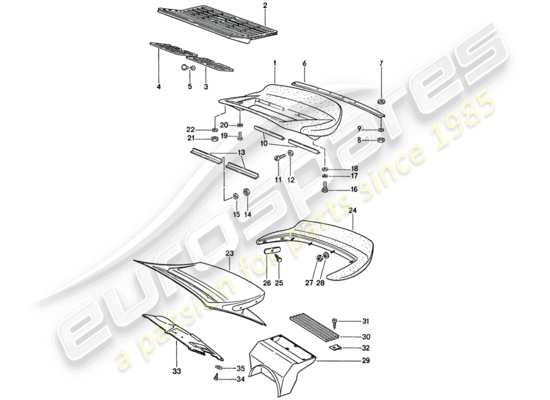 a part diagram from the Porsche 911 parts catalogue