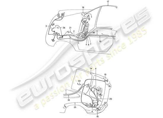 a part diagram from the Porsche 911 parts catalogue