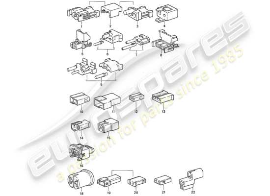 a part diagram from the Porsche 911 (1974) parts catalogue