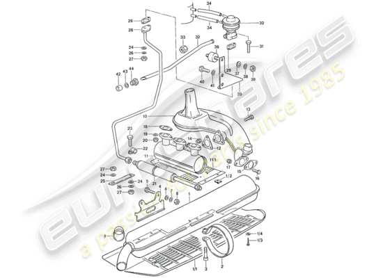 a part diagram from the Porsche 911 parts catalogue