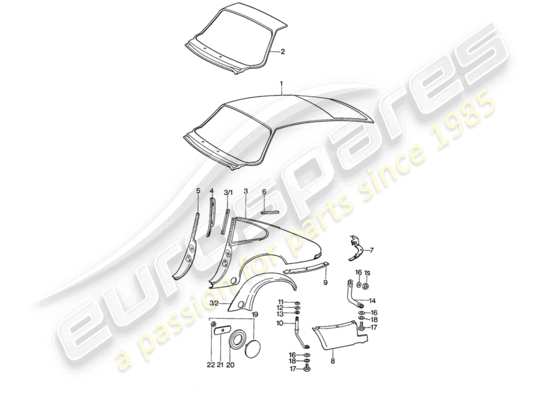 a part diagram from the Porsche 911 parts catalogue