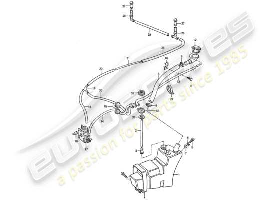 a part diagram from the Porsche 911 parts catalogue