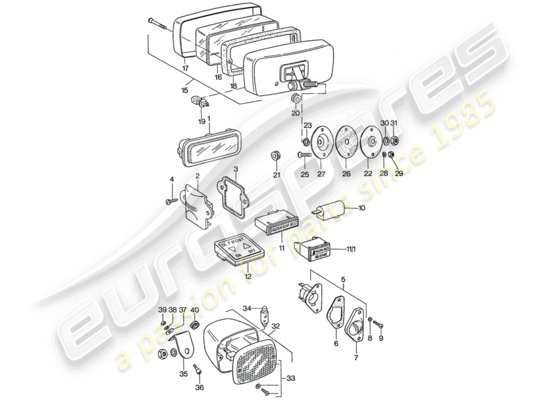 a part diagram from the Porsche 911 parts catalogue