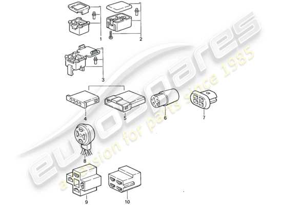 a part diagram from the Porsche 911 (1975) parts catalogue