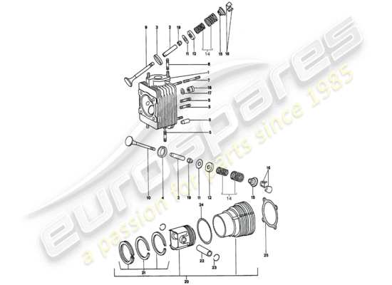 a part diagram from the Porsche 911 parts catalogue