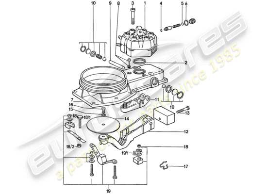 a part diagram from the Porsche 911 parts catalogue