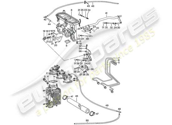 a part diagram from the Porsche 911 parts catalogue