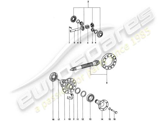 a part diagram from the Porsche 911 parts catalogue