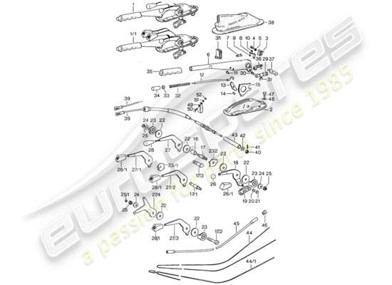 a part diagram from the Porsche 911 (1976) parts catalogue