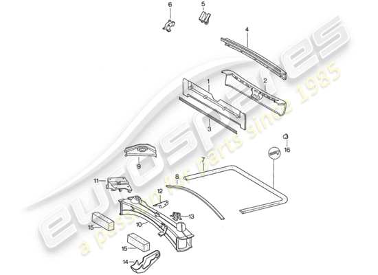 a part diagram from the Porsche 911 parts catalogue