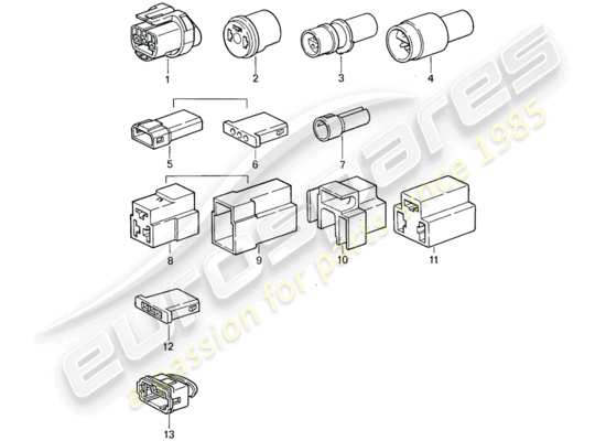 a part diagram from the Porsche 911 (1976) parts catalogue