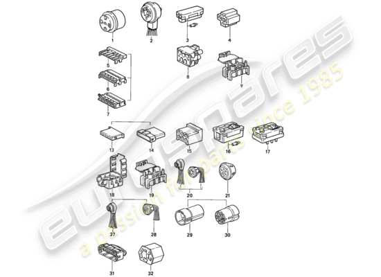 a part diagram from the Porsche 911 parts catalogue