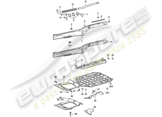 a part diagram from the Porsche 911 parts catalogue