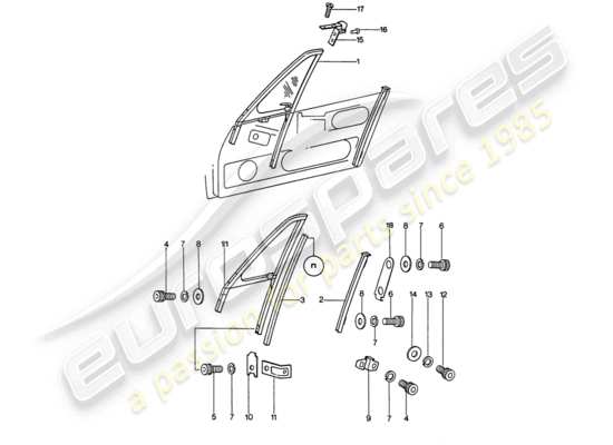 a part diagram from the Porsche 911 parts catalogue