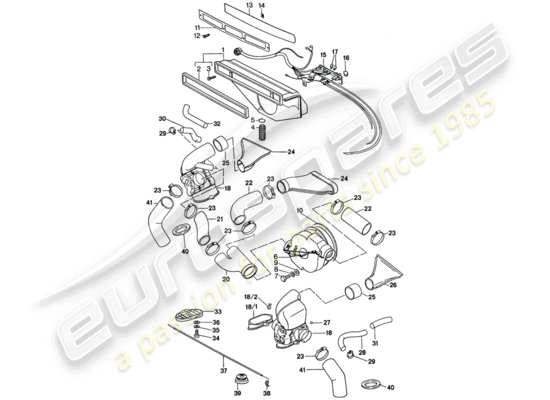 a part diagram from the Porsche 911 parts catalogue