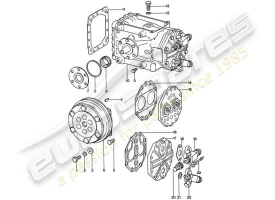 a part diagram from the Porsche 911 parts catalogue