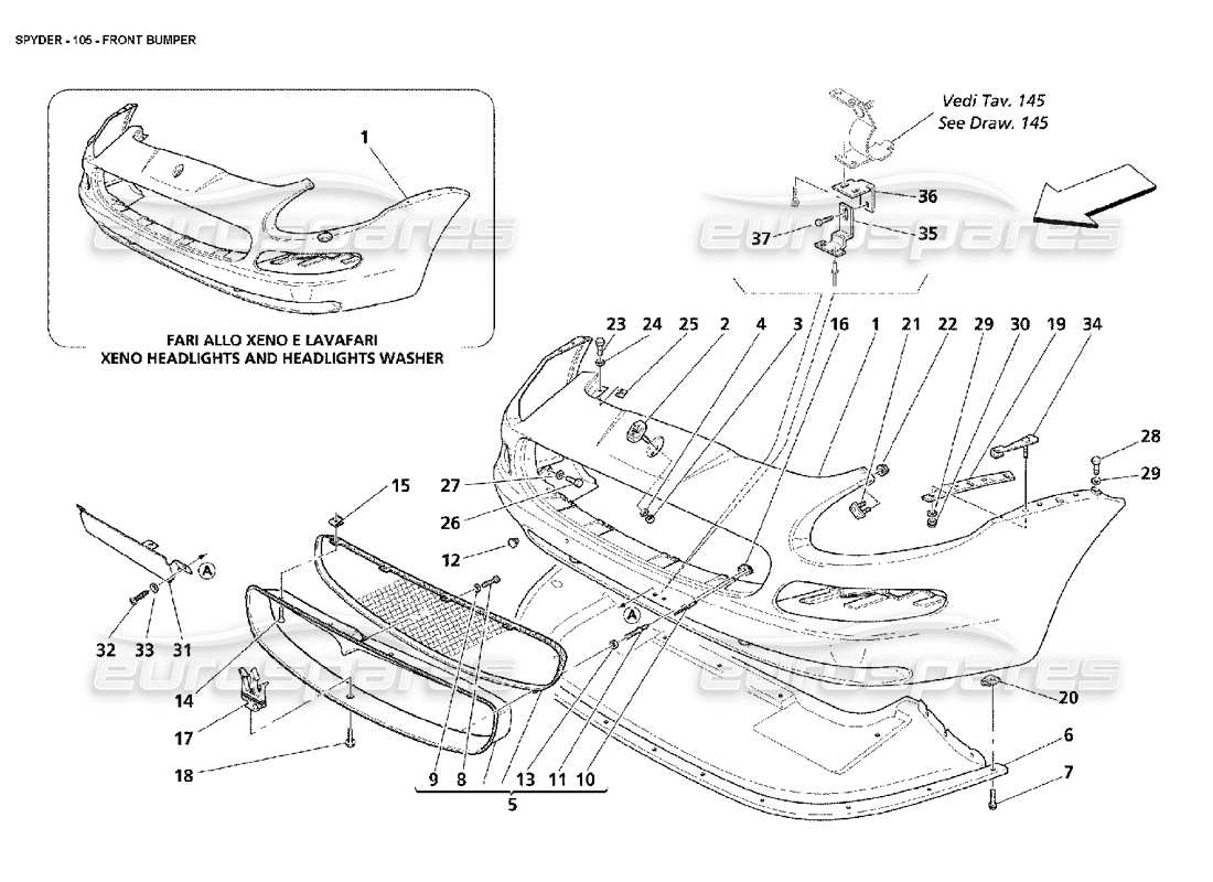 Part diagram containing part number 67257400